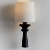 Aplique de pared de tela y resina LED nórdico para salón