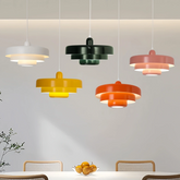 Lámpara colgante LED moderna regulable en altura de metal para comedor