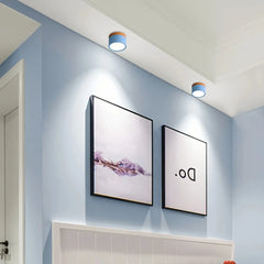 Downlight de superficie LED nórdico de metal para pasillo