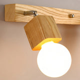 Aplique de baño de madera estilo nórdico multiluz LED
