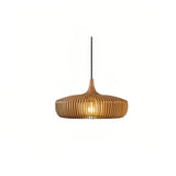 Lámpara colgante de madera estilo nórdico regulable en altura para comedor
