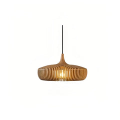 Lámpara colgante de madera estilo nórdico regulable en altura para comedor