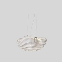 Lámpara de diseño colgante LED en metal con forma floral para salón