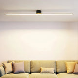 Lámpara de techo lineal moderna de metal LED para salón