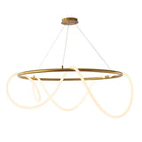 Lámpara colgante de diseño con LED y difusor flexible de silicona para comedor