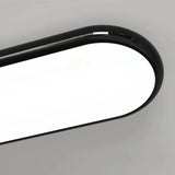 Plafón de techo ovalado LED regulable nórdico para pasillo