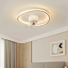 Ventilador de techo con luz de madera nórdico LED DC silencioso para dormitorio