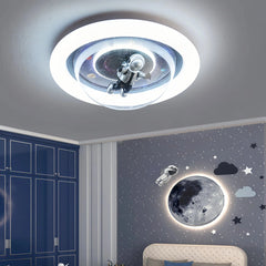 Lámpara de techo astronauta LED regulable para dormitorio infantil moderno