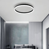 Plafón circular de techo minimalista LED con luz suave para dormitorio