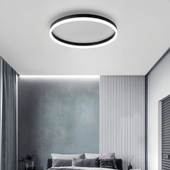 Plafón circular techo minimalista de metal regulable para dormitorio