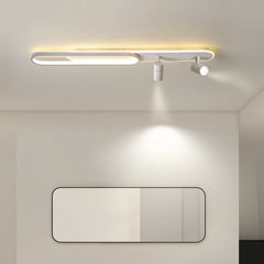 Foco de techo orientable regulable de metal de estilo moderno para pasillo