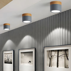 Downlight de superficie LED nórdico de metal para pasillo