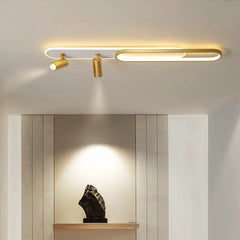 Foco de techo orientable regulable de metal de estilo moderno para pasillo