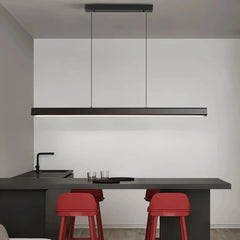 Lámpara lineal colgante LED regulable minimalista para comedor