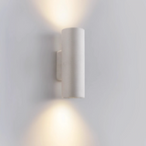 Aplique de pared exterior bidireccional de cemento cilíndrico IP65 moderno