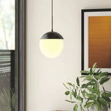 Lámpara colgante esfera moderna de vidrio LED para comedor