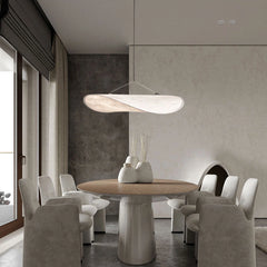 Lampara Colgante Seda LED Estilo Wabi Sabi para Comedor