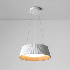 Lámpara Colgante Moderna Redonda de Diseño a Rayas LED para Comedor, Ø 46 cm
