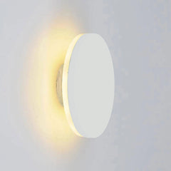 Aplique exterior redondo de estilo moderno con sensor de movimiento