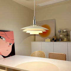 Lámpara Colgante de Metal Estilo Nórdico con Discos Multicapa