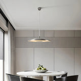 Lámpara colgante moderna LED regulable tipo plato para comedor