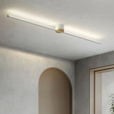 Lámpara de techo lineal moderna de metal LED para salón