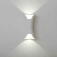 Aplique exterior bidireccional LED de metal diseño moderno para porche