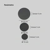 Aplique exterior redondo moderno LED IP65 para porche