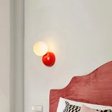 Aplique de pared esfera nórdico LED de acrílico para mesita de noche