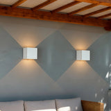 Aplique exterior con sensor de movimiento LED cubo 15W IP65
