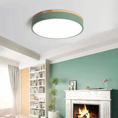 Plafón redondo de techo nórdico regulable de metal para dormitorio