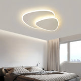 Plafón triangular de diseño moderno con LED blanco para dormitorio
