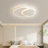 Plafón moderno de techo blanco con LED regulable para dormitorio
