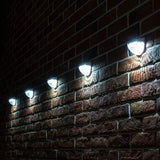 Aplique solar de pared exterior LED IP65 moderno semicircular