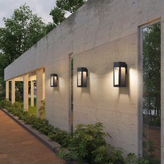 Aplique Exterior LED Rectangular de Aluminio Impermeable