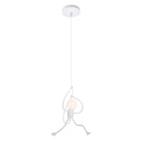 Lámpara colgante de diseño moderno con figura humana LED para comedor