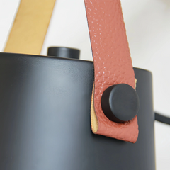 Aplique de pared nórdico LED de madera y metal para mesita de noche