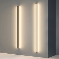 Aplique de Pared LED Moderno de Diseño Largo en Acabado Cepillado