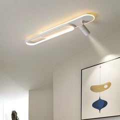 Foco de techo orientable regulable de metal de estilo moderno para pasillo