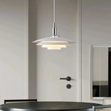 Lámpara colgante moderna LED de diseño con estructura escalonada para comedor