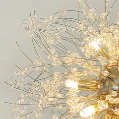 Lámpara colgante Sputnik de lujo en cristal LED regulable para dormitorio