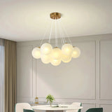 Lámpara colgante de varias luces moderna de cristal con diseño Bubble para salón