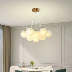 Lámpara colgante de varias luces moderna de cristal con diseño Bubble para salón
