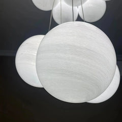 Lámpara colgante de varias luces moderna de cristal con diseño Bubble para salón