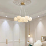 Lámpara colgante de varias luces moderna de cristal con diseño Bubble para salón