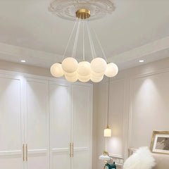 Lámpara colgante de varias luces moderna de cristal con diseño Bubble para salón