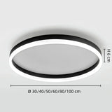 Plafón circular de techo minimalista LED con luz suave para dormitorio