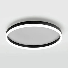 Plafón circular de techo minimalista LED con luz suave para dormitorio