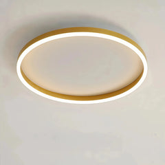 Plafón circular de techo minimalista LED con luz suave para dormitorio