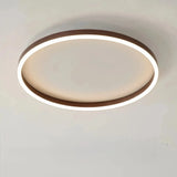 Plafón circular de techo minimalista LED con luz suave para dormitorio